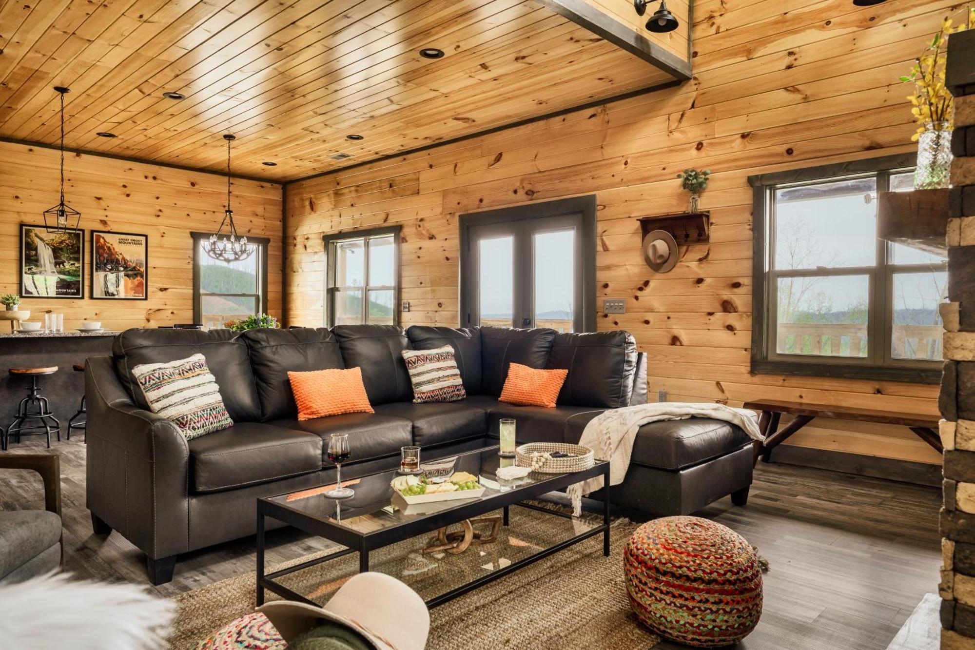 Mountainscape - Brand New Cabin W Views - Hottub - Firetable - Ps5 - Pooltable - 3 Pools Gatlinburg Bagian luar foto