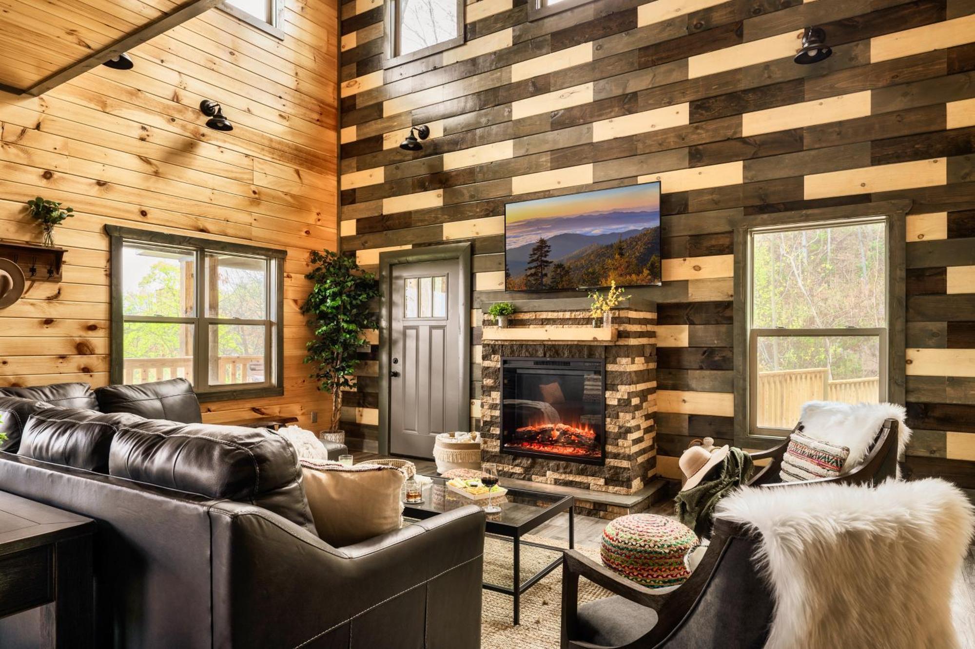 Mountainscape - Brand New Cabin W Views - Hottub - Firetable - Ps5 - Pooltable - 3 Pools Gatlinburg Bagian luar foto